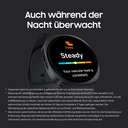 Samsung Galaxy Watch8 Smartwatch mit AI, 44mm, Bluetooth, Fitness, Wellness, Schlaf-Coaching