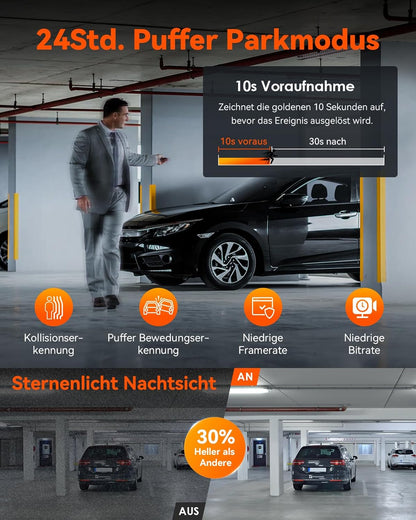 VANTRUE N4 Pro 3-Kanal 4K HDR Dashcam – STARVIS 2, WiFi, GPS, Parküberwachung