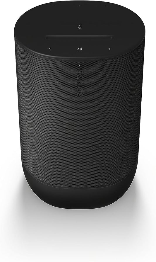 Sonos Move 2: Tragbarer WLAN Bluetooth Speaker, Alexa, 24h Akku
