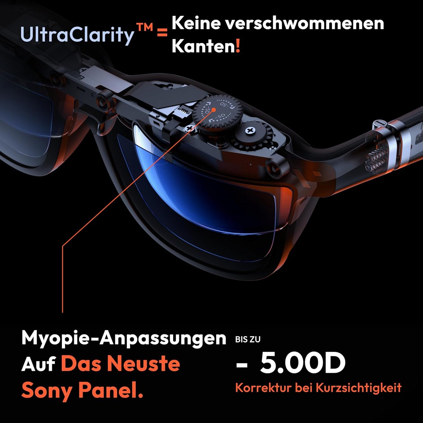 VITURE Pro XR/AR Brille: Immersives 135-Zoll 120Hz Display, Harman Audio, Elektrochrom
