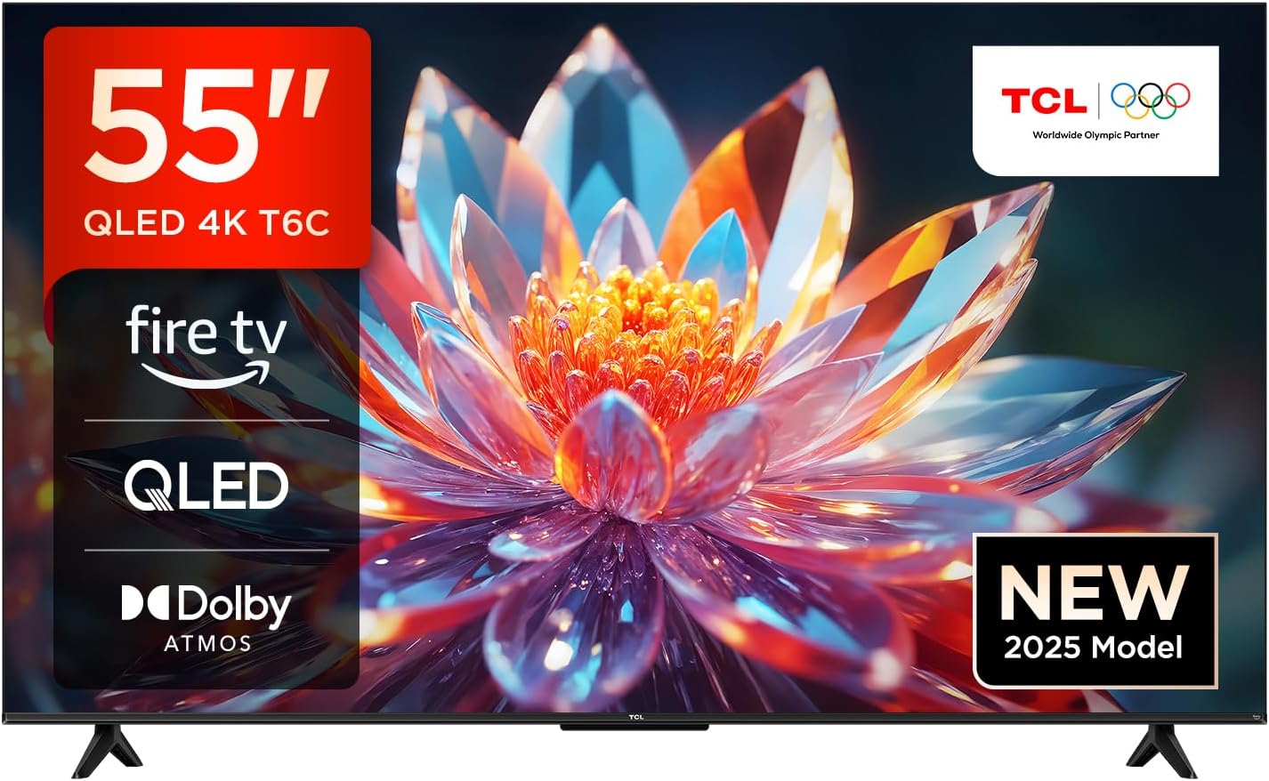 TCL 55 Zoll QLED 4K UHD Fire TV Smart TV Alexa Dolby Vision Atmos