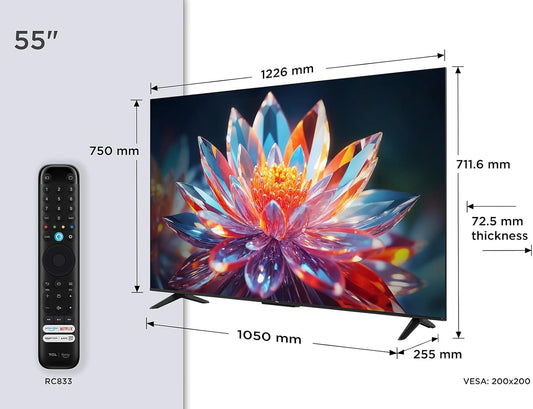 TCL 55 Zoll QLED 4K UHD Fire TV Smart TV Alexa Dolby Vision Atmos