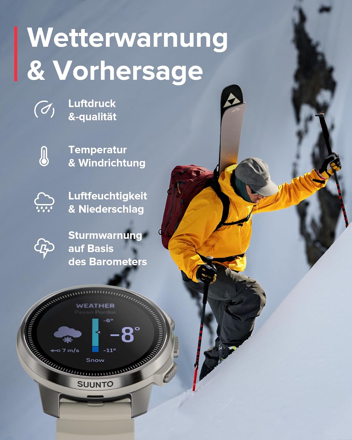 Suunto Ocean AMOLED Tauchcomputer & Multisportuhr: 100m Wasserdicht, GPS, Offline-Karten, 40h