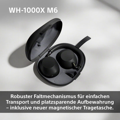 Sony WH-1000XM6 Over-Ear Noise Cancelling Kopfhörer: Hi-Res Sound, Komfort, faltbar, 30h Akku