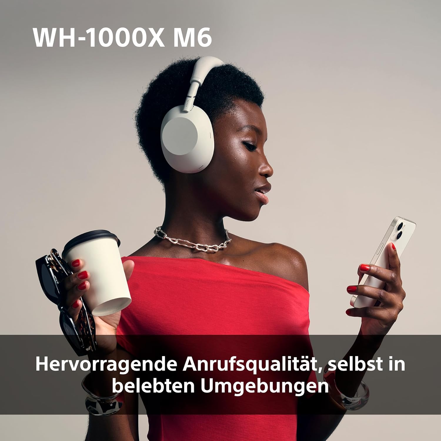 Sony WH-1000XM6 Over-Ear Noise Cancelling Kopfhörer: Hi-Res Sound, Komfort, faltbar, 30h Akku