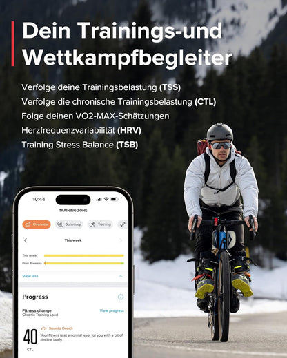 Suunto Ocean AMOLED Tauchcomputer & Multisportuhr: 100m Wasserdicht, GPS, Offline-Karten, 40h