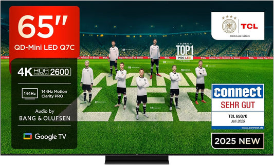 TCL 65Q7C 65 Zoll QLED Mini LED Smart TV: 4K HDR, Dolby Atmos & B&O Sound