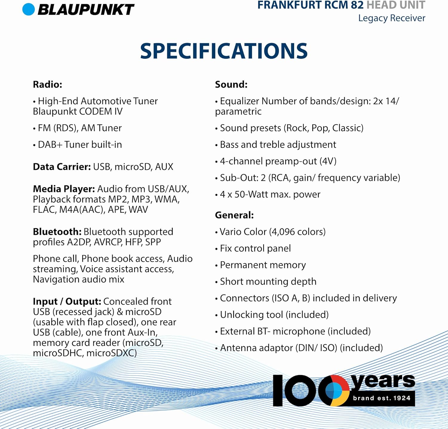 Blaupunkt Frankfurt RCM 82 DAB 1-DIN Autoradio: Modernes Retro mit Bluetooth, USB, SD, DAB+, 200W, Freisprecheinrichtung