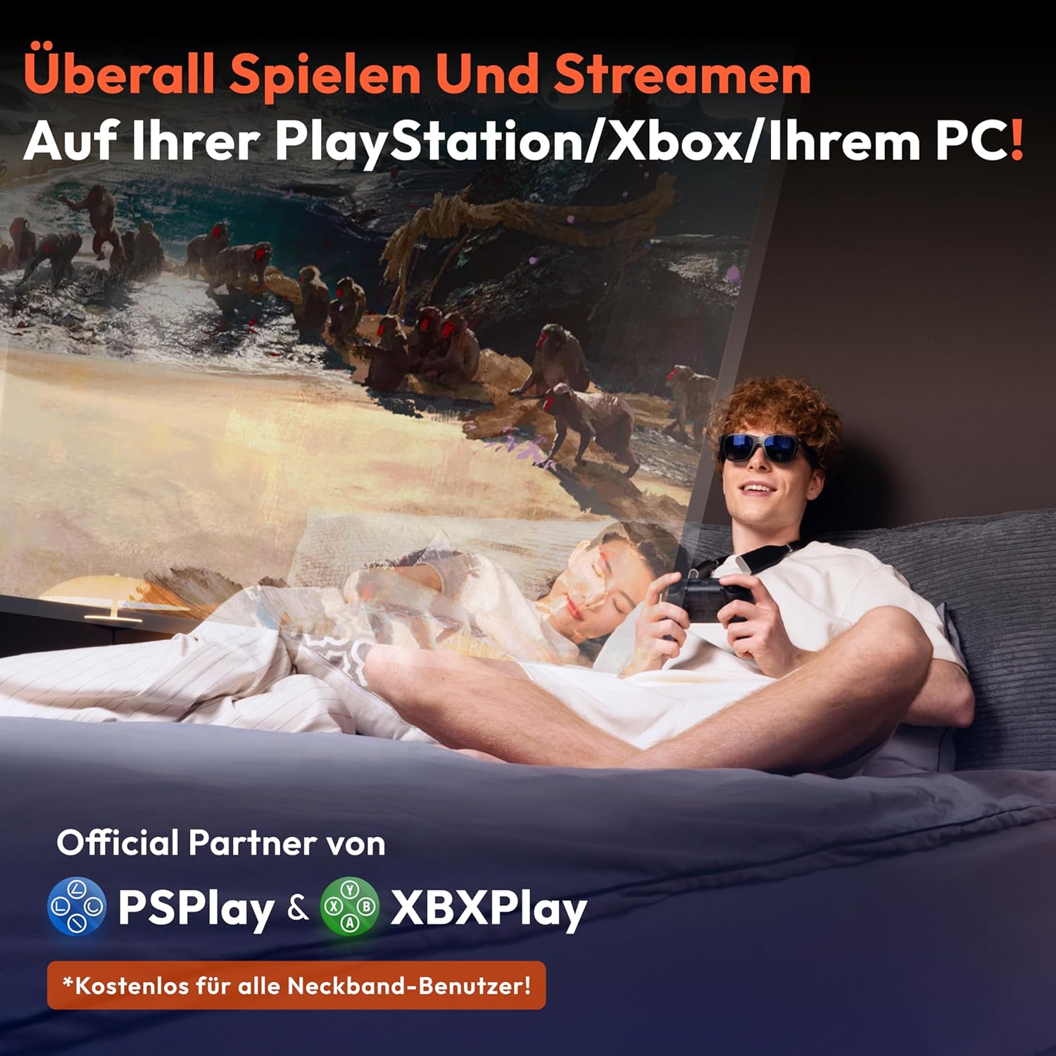 VITURE Pro XR/AR Brille: Immersives 135-Zoll 120Hz Display, Harman Audio, Elektrochrom