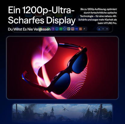 VITURE Luma Pro XR-Brille: 152” 1200p Ultra-Scharf, 1000 Nits, Multi-Plattform