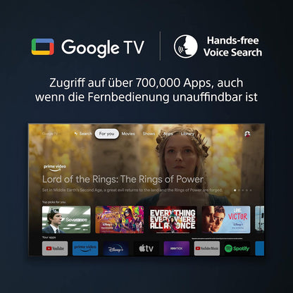 Sony BRAVIA KD-43X80L 4K HDR LED Smart TV Google TV Alexa