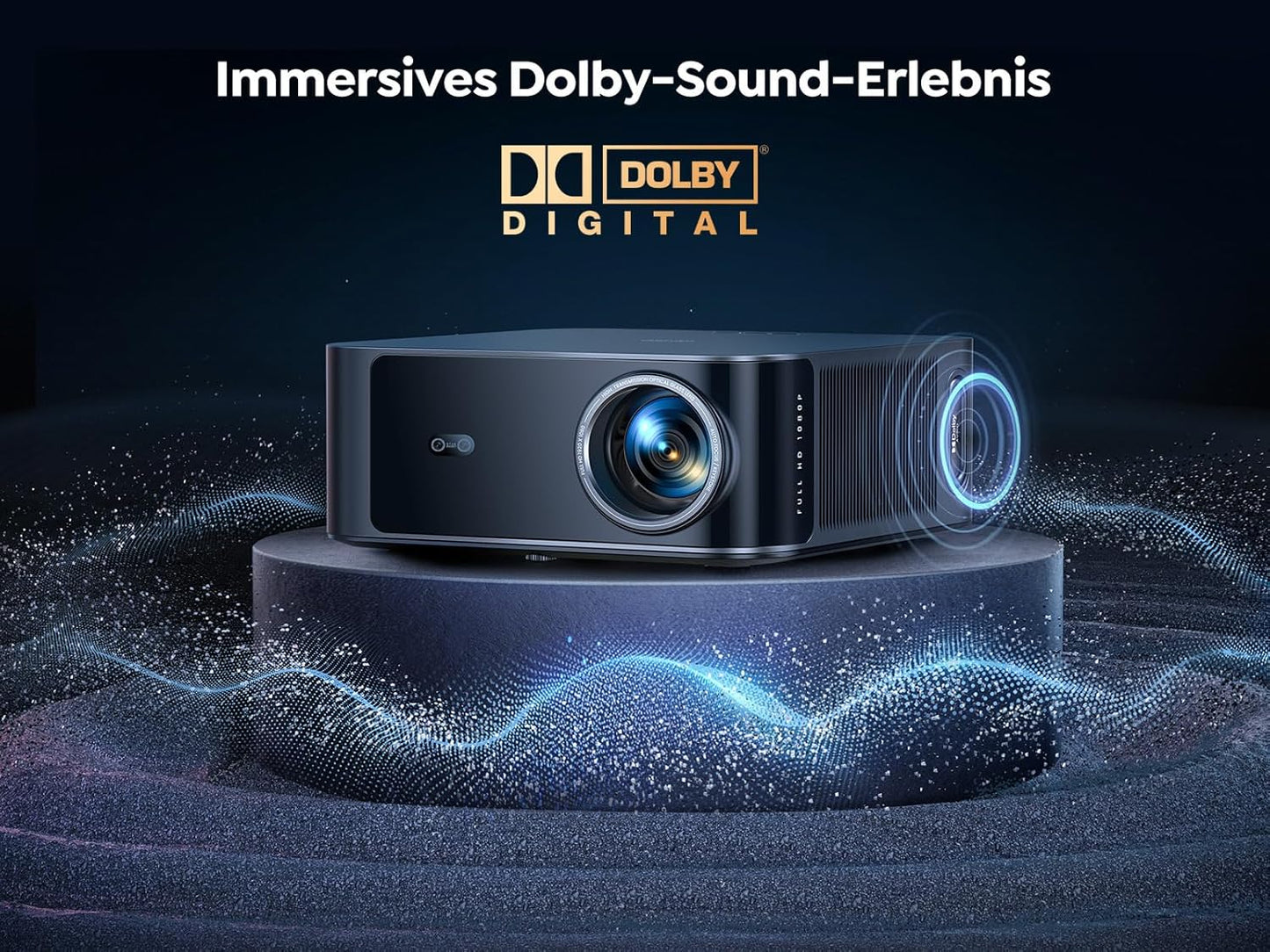 TOPTRO X9 4K Smart Beamer: Netflix, Dolby Audio, 1200 ANSI, KI-Autofokus, WiFi