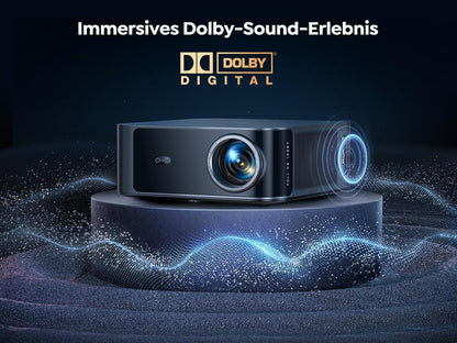 TOPTRO X9 4K Smart Beamer: Netflix, Dolby Audio, 1200 ANSI, KI-Autofokus, WiFi