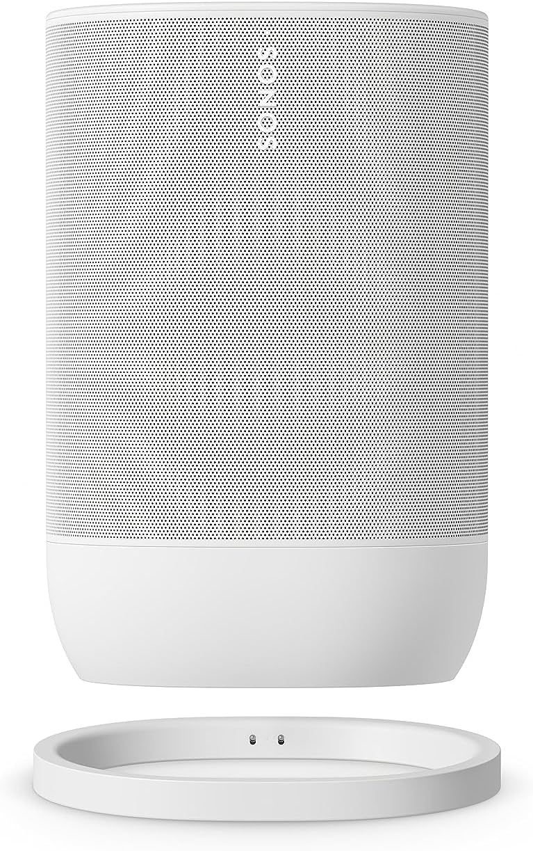 Sonos Move 2 Tragbarer WLAN Bluetooth Lautsprecher – 24h Akku, Alexa, Ladestation
