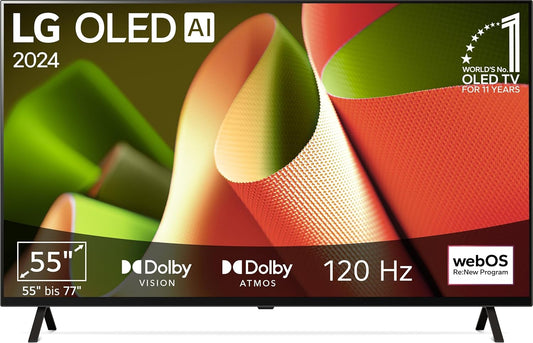 LG OLED48B49LA 48 Zoll 4K OLED TV mit α8 AI Prozessor, webOS 24, Dolby Vision, 120Hz – Modell 2024