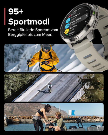 Suunto Ocean AMOLED Tauchcomputer & Multisportuhr: 100m Wasserdicht, GPS, Offline-Karten, 40h