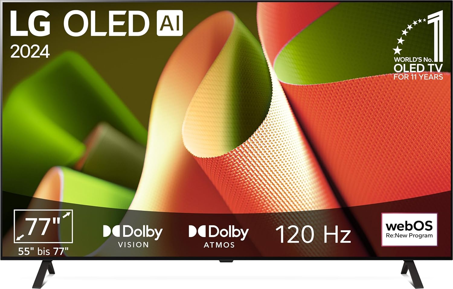 LG OLED77B49LA 77 Zoll 4K OLED Smart TV α8 AI-Prozessor webOS