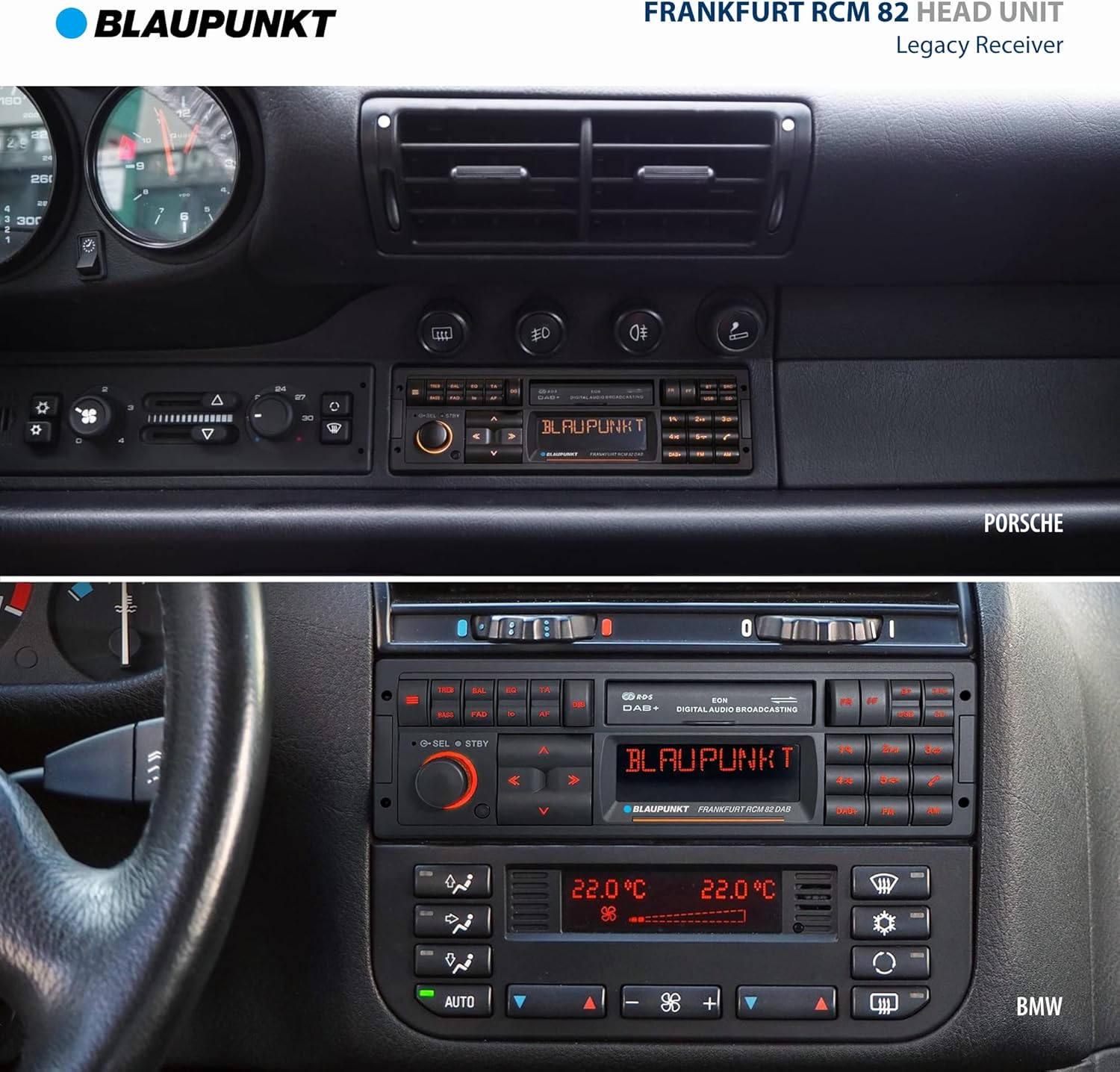 Blaupunkt Frankfurt RCM 82 DAB 1-DIN Autoradio: Modernes Retro mit Bluetooth, USB, SD, DAB+, 200W, Freisprecheinrichtung